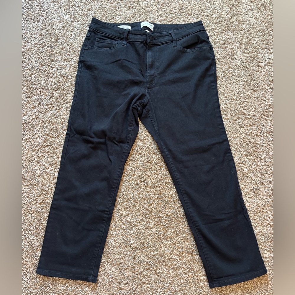 Women’s Universal Thread Black High-Rise Slim Straight Pants Size 14S